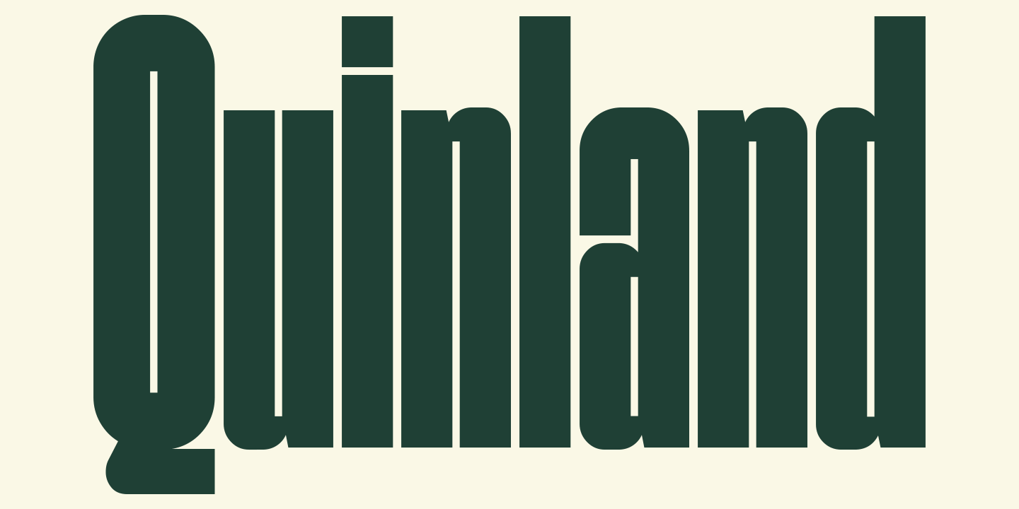 Quinland Font preview
